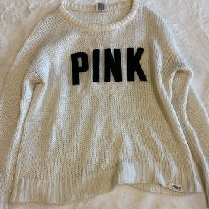 PINK knit oversized sweater